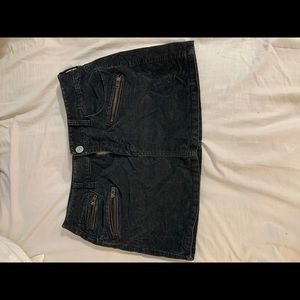 Corduroy black skirt